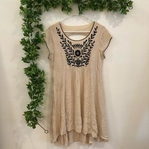 Alya Hight to Low Embroidered Dress